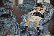 Mary Cassatt Little Girl in a Blue Armchair France oil painting artist